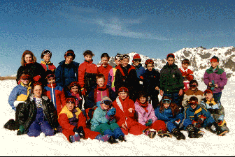 La classe de CM1,  la Croix de Chamrousse.